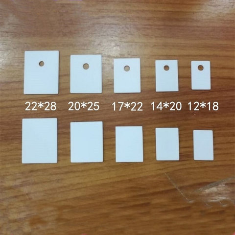 Plaque céramique en alumine TO-100 220 247, 264 pièces, plaque isolante à haute conductivité thermique, Triode, dissipateur thermique à haute puissance ► Photo 1/4