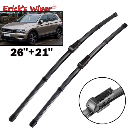 Erick's essuie-glace LHD balais d'essuie-glace avant pour VW Tiguan MK2 2017 2022 pare-brise pare-brise fenêtre avant 26 