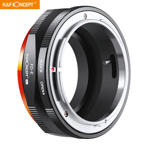 K & F Concept FD vers Nex E monture d'objectif adaptateur pour Canon FD FL monture d'objectif vers E NEX monture pour Sony E Pro monture adaptateur de caméra ► Photo 1/6