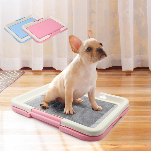 Pot de toilette Portable pour formation de chiens | Litière d'animaux, tapis de toilette pour chiens chats, facile à nettoyer, produit d'animaux d'intérieur ► Photo 1/6