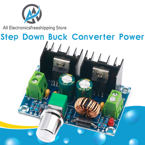 Convertisseur abaisseur Buck vers le bas XH-M401 DC-DC Module d'alimentation électrique, PWM réglable, régulateur de tension 4-40V à 1.25-36V, 8A 200W ► Photo 1/6