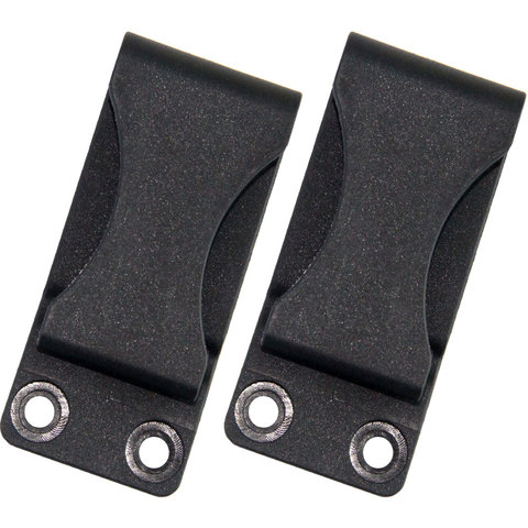 QingGear-Clip de ceinture pour fourreau de couteau noir Kydex Holster, boucle avec vis (paquet de 2) pièces d'outils accessoires à créer soi-même ► Photo 1/6