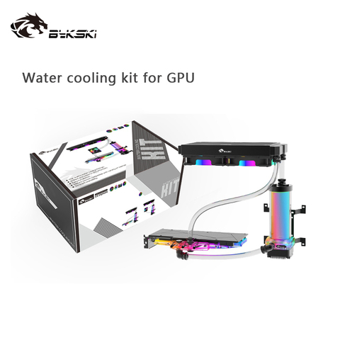 Bykski-Kit de refroidissement liquide pour carte GPU, paquet de refroidissement/tuyau PU souple, radiateur de 240mm, ventilateur de 120mm, Support RGB ► Photo 1/6