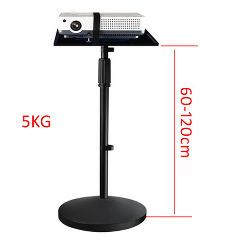 Trépied de projecteur universel PMA-T3-60120 5KG 600-1200MM, support de sol pour ordinateur portable, hauteur réglable avec plateau 39x28.5cm, grande base ► Photo 1/3