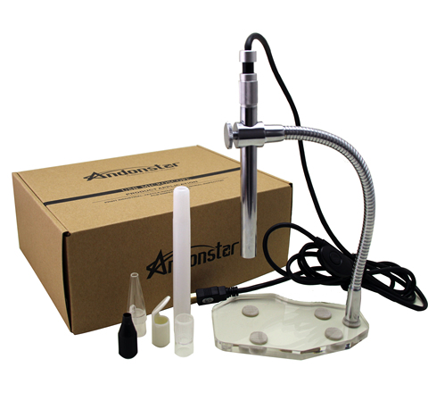 Andonstar – Microscope numérique USB 2MP A1-3, Endoscope 500X, loupe caméra, Microscope portatif avec logiciel pour le Test industriel ► Photo 1/6