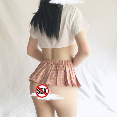 Mini jupe plissée à carreaux pour femmes, Style écossais, taille moyenne, élastique, simple couche, mignon, Sexy, fête, Cosplay, été ► Photo 1/6