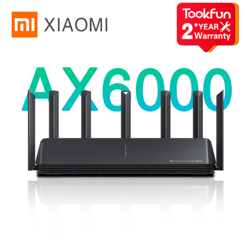 Nouveau 2022 Xiaomi AX6000 AIoT routeur 6000Mbs WiFi6 VPN 512 mo Qualcomm CPU maille répéteur Signal externe réseau amplificateur Mi maison ► Photo 1/6