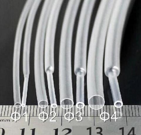 1M/5M 1mm 1.5mm 2mm 2.5mm 3mm 3.5mm 4mm 5mm 6mm 8mm Transparent Tube thermorétractable Tube rétractable gaine gaine kits de fil ► Photo 1/5