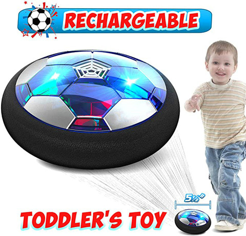 Air Power Football, Jouets Enfants Ballon de Football Rechargeable avec LED  Lumière Jouet Hover Soccer Ball Jouet