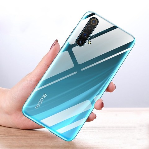 Coque arrière transparente en Silicone TPU souple pour Realme X3, pour modèles X50, X7, 6, 5, X2 Pro, V5, C15, C12, C11, C3, C2, 6i, 5i, XT, SuperZoom ► Photo 1/6