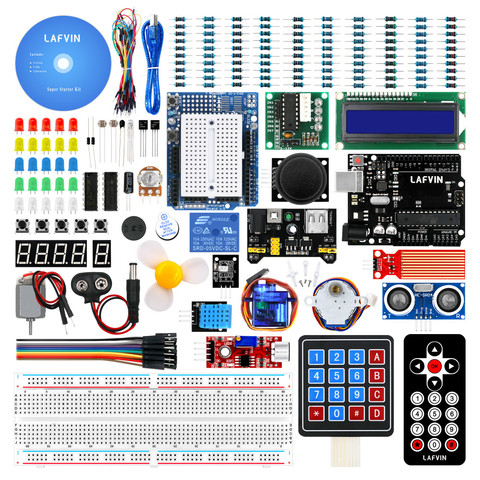 LAFVIN – Kit de démarrage Super pour UNO Project, pour Arduino et UNO R3, avec tutoriel ► Photo 1/6