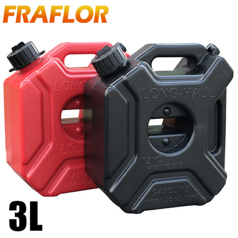 Réservoir de carburant 3l, 0.75 gallons, Jerrycan en plastique, réservoir d'essence de rechange, réservoir d'huile, pour moto ATV ► Photo 1/6