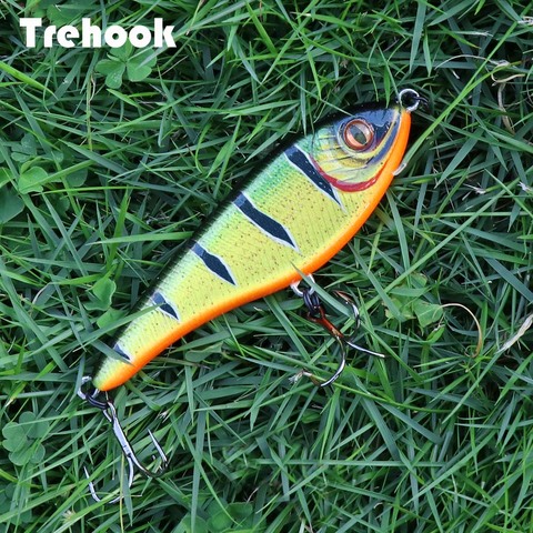 TREHOOK 21g 9cm Jerkbait hochets Vib leurre de pêche naufrage Wobblers brochet leurres artificiels pour matériel de pêche leurre appât à la corde Pesca ► Photo 1/6