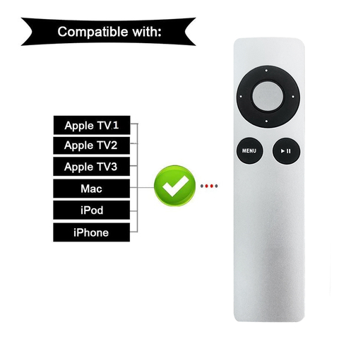 Télécommande de remplacement universelle pour Apple TV TV1 TV2 TV3 Mini télécommande pour MC377LL/A MD199LL/A pour Macbook Pro ► Photo 1/6