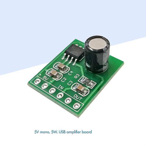 Carte d'amplificateur de puissance Audio numérique Mono canal 5V 5W, Module d'amplificateur de haut-parleur, Mini carte d'amplificateur USB, XPT8871 ► Photo 1/6