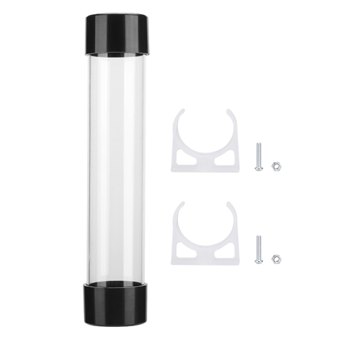 Réservoir de refroidissement d'eau cylindrique Transparent, filetage G1/4, pour PC, système de refroidissement liquide, 240mm/150mm/100mm ► Photo 1/6