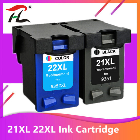 Cartouches d'encre 21XL pour imprimante hp 21 22, pour hp21, pour Deskjet F2180, F2200, F2280, F4180, F300, F380, 380, D2300 ► Photo 1/6