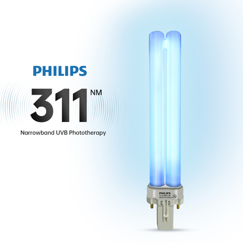 PHILIPS – lampe de photothérapie à ultraviolets, ampoule UVB PL-S 9W/01/2P, bande étroite, onde moyenne 311NM, convient ► Photo 1/6