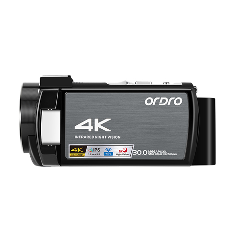 Ordro – caméra vidéo AE8 4K, caméscope numérique avec Vision nocturne WiFi pour YouTube Vlogging, prise de vue vidéo ► Photo 1/5