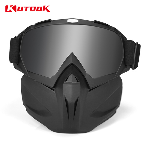 KUTOOK HD Lentilles Ski Lunettes de Neige Lunettes De Protection Snowboard Lunettes UV400 Anti-brouillard Coupe-Vent Masque de Ski D'hiver de Neige Lunettes ► Photo 1/6