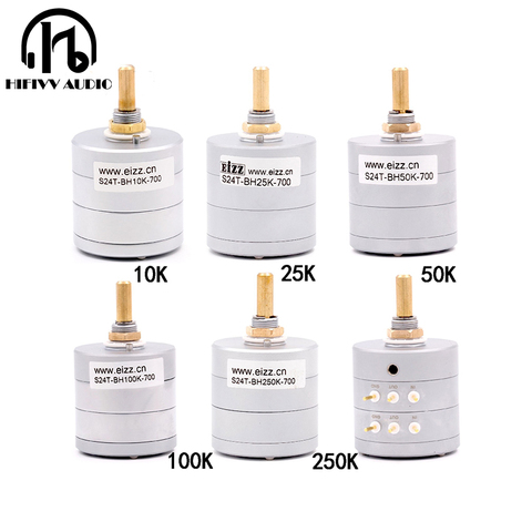 Interrupteur potentiomètre EIZZ haut de gamme 2.0CH potentiomètre haute précision 24 étapes 10K 25K 50K 100K 250K ► Photo 1/6