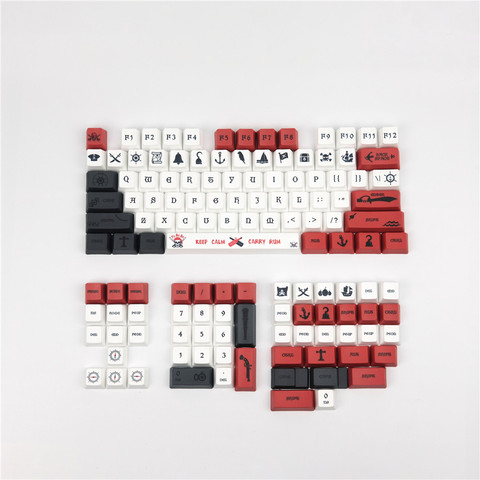 1 ensemble Voyage thème clés casquettes PBT colorant sous-lit Keycap pour MX Switch clavier mécanique GK61 XD60 104 IKBC ► Photo 1/5