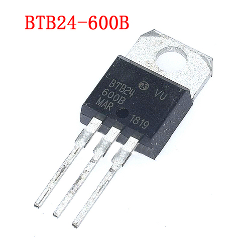 10 PIÈCES BTB24-600B BTB24-600 BTB24 TO220 800 v25a nouvelle haute-contrôle bi-directionnel de puce ► Photo 1/1