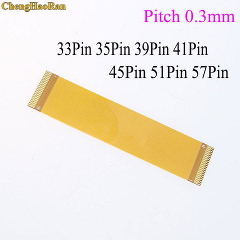 ChengHaoRan-câble plat Flexible, 1 pièce, Direction avant 33/35/39/41/45 broches, FFC FPC, 0.3mm, même longueur de 20 à 200mm ► Photo 1/6