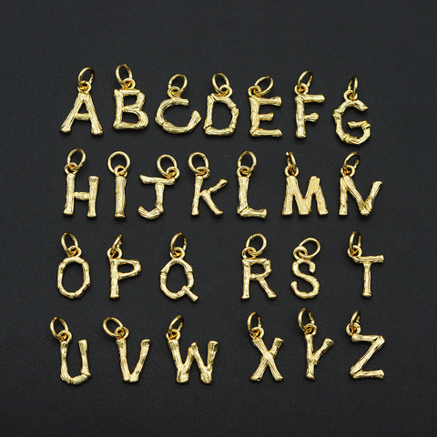 15x10mm 100% CZ bijoux à bricoler soi-même Alphabet A-Z pendentif à breloque ► Photo 1/6