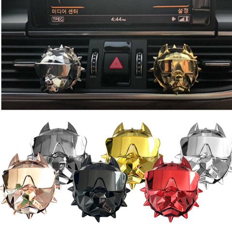 Voiture assainisseurs d'air diffuseur cerf parfum de luxe voiture parfum cerf Design voiture diffuseur huile essentielle parfum bouledogue ► Photo 1/6