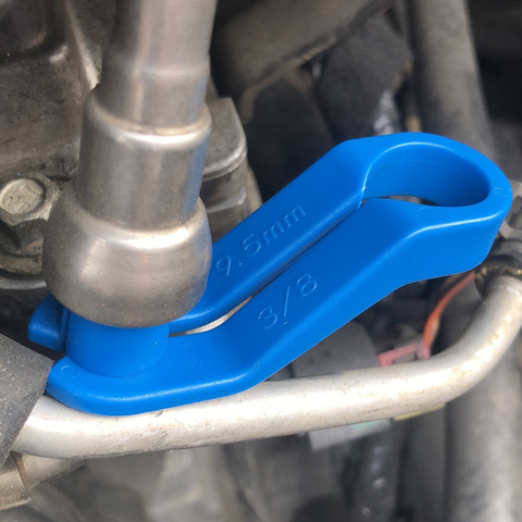 7 pièces ca ligne de carburant déconnexion outils ligne de carburant coudé déconnexion ensemble d'outils bleu remplacement pour Ford et Chrysler ► Photo 1/6