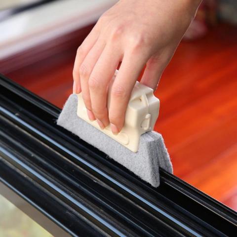 Brosse de nettoyage de fentes de fenêtre, outil de nettoyage de fentes de fenêtre ► Photo 1/1