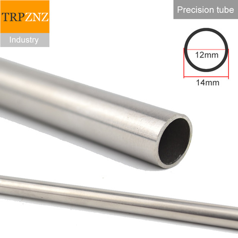 304 tube d'acier inoxydable tuyau de précision, OD14x1mm, diamètre extérieur 14mm, épaisseur de paroi 1mm, diamètre intérieur 12mm, tolérance 0.05mm ► Photo 1/5