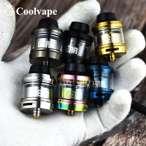 Coolvape GEAR 24MM RTA Vape réservoir 3.5ml 24mm haut double fond réglable débit d'air remplissage e-cigarettes atomiseur vs LA goutteur RDA ► Photo 1/6