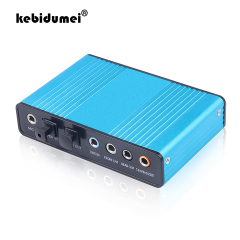 USB 2.0 carte son 6 canaux 5.1 optique externe carte Audio SPDIF contrôleur CM6206 jeu de puces pour ordinateur portable tablette de bureau ► Photo 1/6