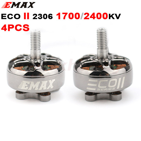 Emax – moteur d'hélice sans balais ECO II série 2306 1700KV 1900KV 2400KV 3-6S Lipo 5-5.5 pouces, pour Drone RC FPV course, 4 pièces ► Photo 1/6