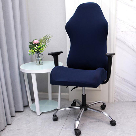 Housse de chaise de bureau Spandex Gaming compétition housse de chaise housse de siège élastique pour ordinateur chaise fauteuil housse couleur bonbon ► Photo 1/6