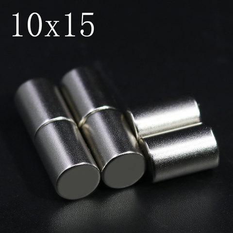 2/5/10/20/50 Pcs 10x15 aimant néodyme 10mm x 15mm N35 NdFeB rond Super puissant fort Permanent magnétique imanes disque 10x15 ► Photo 1/6