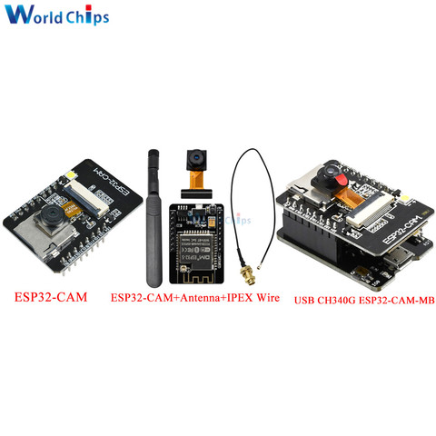 Module Micro USB CH340G ESP32-CAM ESP32-CAM-MB WiFi et Bluetooth, avec caméra OV2640 et antenne IPEX pour le développement de l'iot dans les maisons intelligentes ► Photo 1/6