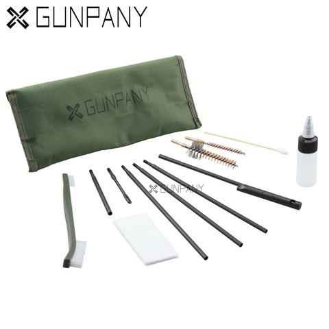 Gunpany – Kit de nettoyage pour armes à feu AR15/M16, pochette 12 pièces/ensemble, pistolet universel, outil de nettoyage, brosse en laiton pour. 223 5.56mm Cal ► Photo 1/1