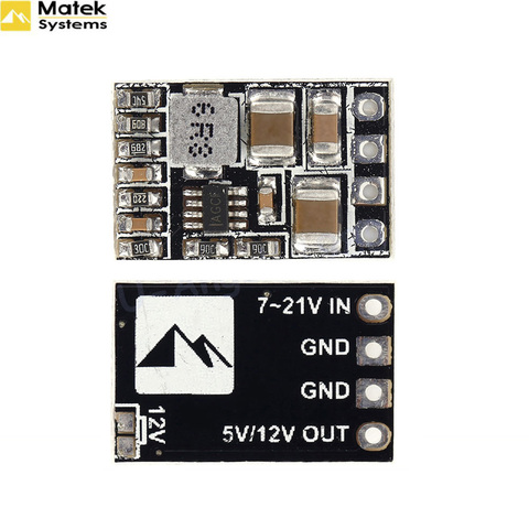 1 pièces Matek Micro BEC abaisseur Module 5/12 V sortie réglable 2-5s Lipo batterie ► Photo 1/6