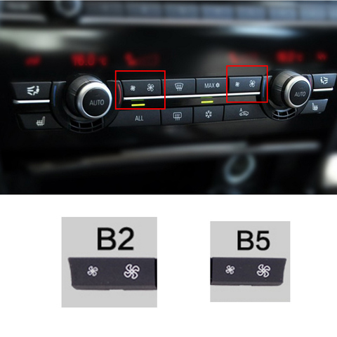 Couvercle de remplacement pour BMW F10 F11 F02, contrôle du Volume de l'air du vent et du climatiseur, interrupteur de ventilateur ► Photo 1/4