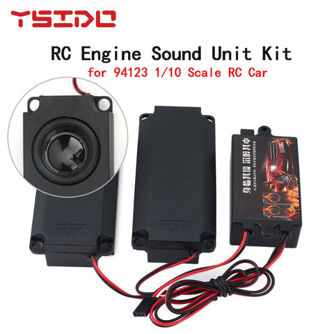 Kit d'unité sonore de moteur RC, système de simulateur de voix d'effet sonore de moteur pour accessoire de modèle de voiture RC, échelle 94123 1/10 ► Photo 1/6