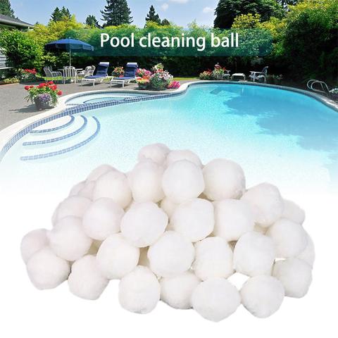 Boules filtrantes blanches, 200/500/700g, boules de nettoyage de piscine, équipement de nettoyage de piscine, filtre à eau, boule en coton ► Photo 1/6