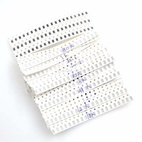 Kit de résistance 1206 SMD Kit assorti 1ohm-1M ohm 1% 33valuesX 20 pièces = 660 pièces Kit d'échantillon ► Photo 1/5