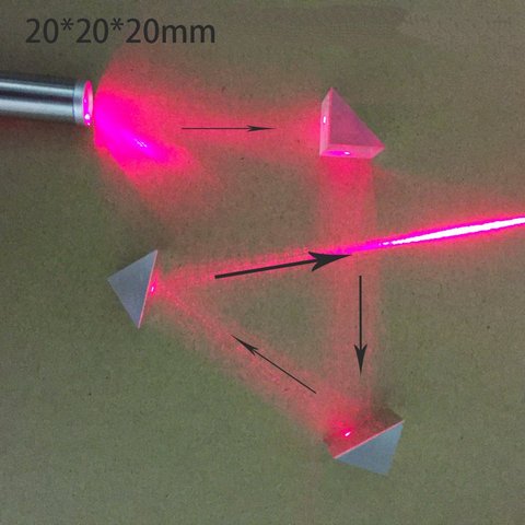 Traitement du verre optique K9, prisme à Angle droit, réflexion totale de 90 degrés, plan incliné traité, prisme optique ► Photo 1/6