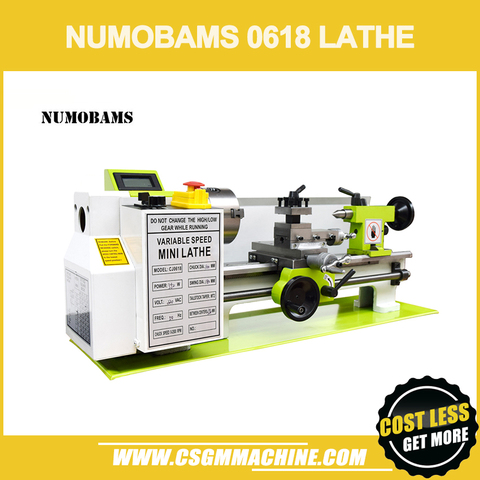 NUMOBAMS-mini-tour à métaux à moteur sans balais, vitesse variable, engrenage tout en acier, trou de broche de 32mm, 350mm, 600W CQ0618 ► Photo 1/6