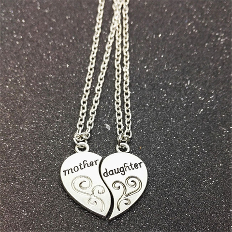 Collier ras du cou pour mère et fille, bijoux en alliage de Zinc pour meilleurs amis, vente en gros, nouvelle collection ► Photo 1/6