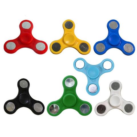 Roulement en plastique Tri-Spinner ABS EDC main fileurs pour autisme tdah Fidget Spinner Anti-Stress enfants jouets longs temps de rotation livraison directe ► Photo 1/6