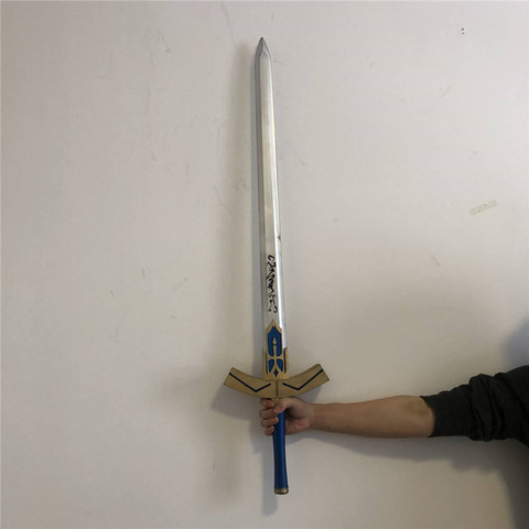 80cm épée destin séjour nuit sabre Arthur stylo noir blanc Excalibur épée PU Cosplay accessoire arme ► Photo 1/6